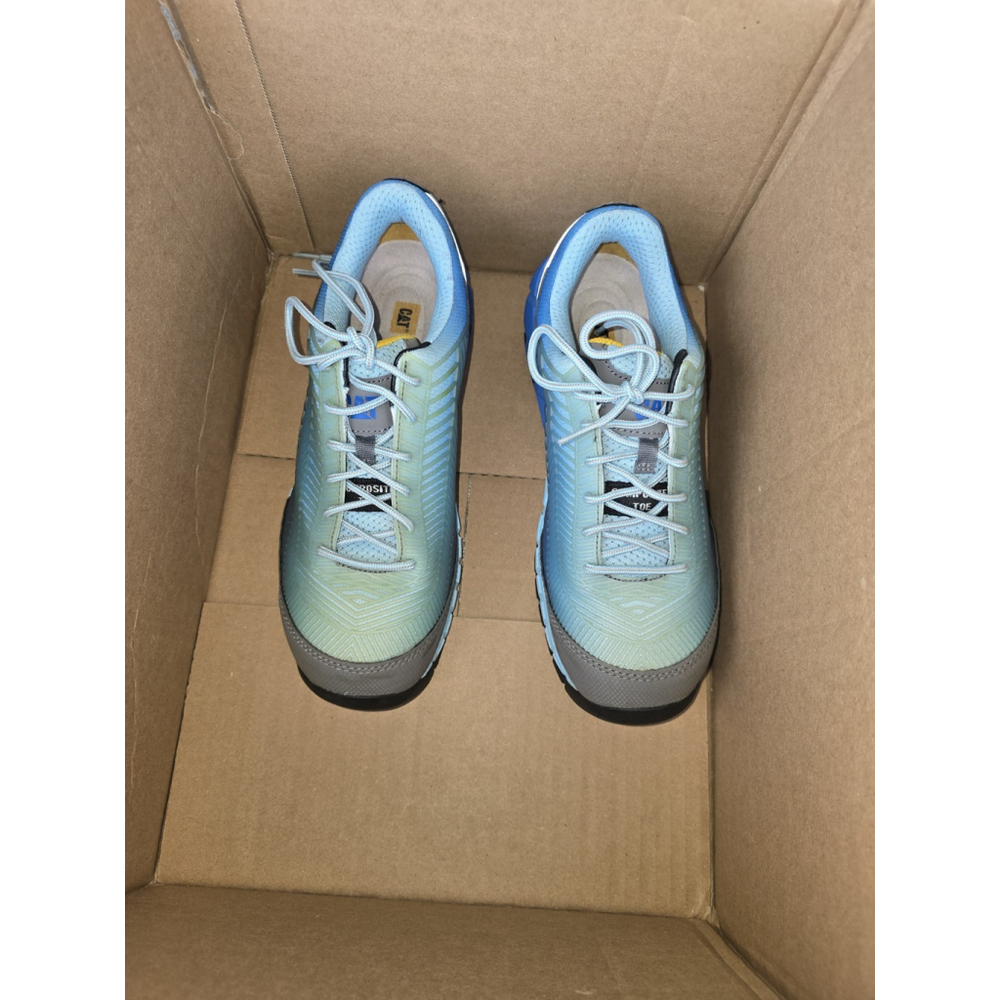 Cat Caterpillar Womans Steel Toes Size 10 Blue - Picture 2 of 6